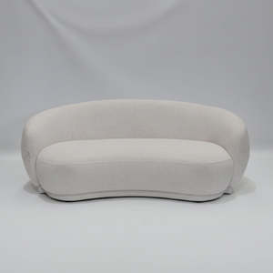 Living: Caprice 2.5 Seat Curved Sofa - Cream