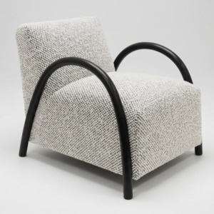 Cannon Occasional Chair - Black Fleck & Oak