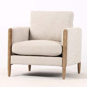 Willow Armchair - Linen & Oak