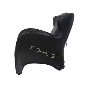 Stallion Leather Armchair - Belon Black