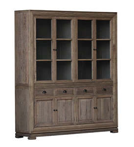 Homestead Large Wall Unit W/ 4 Doors & 4 Drawers - Reclaimed Oak