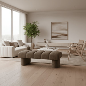 Elara Bench Seat - Dusty Seed