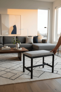 Grayson Bench Seat - Black/Grey