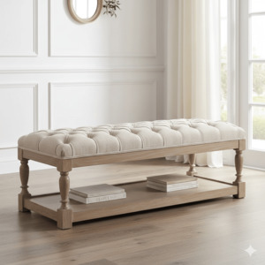 Blanket Chest Bench: Maison Tufted Upholstered Bench