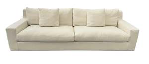 Living: Manhattan 4 Seater Sofa - Oatmeal