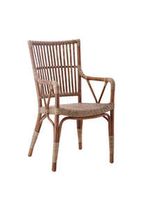 Chairs Bar Stools: SIKA Originals Piano Rattan Armchair - Antique