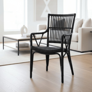 SIKA Originals Piano Rattan Armchair - Black