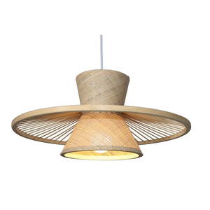 Home Decor: Bamboo Pendant Light – Natural Finish