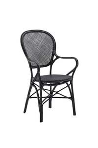 SIKA Originals Rossini Rattan Armchair - Black