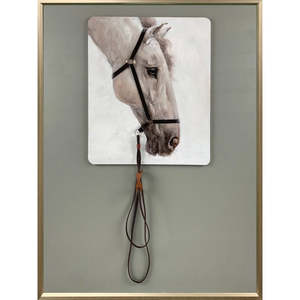 New Arrivals: White Horse With Reins Canvas