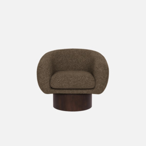 Theo Swivel Chair - Brown Milan