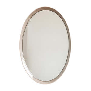 Cream Oval Mirror