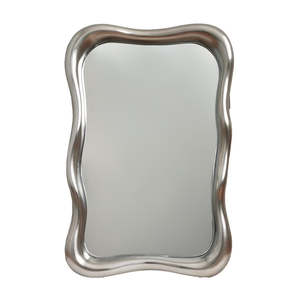 Vintage Silver Abstract Mirror
