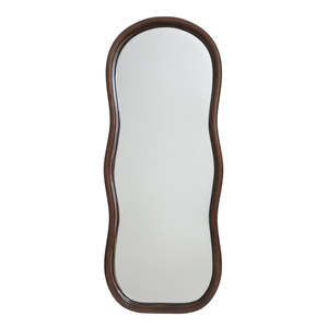 Walnut Abstract Mirror