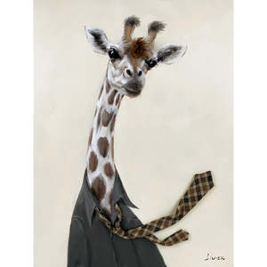 Bad Hair Day - Giraffe Canvas