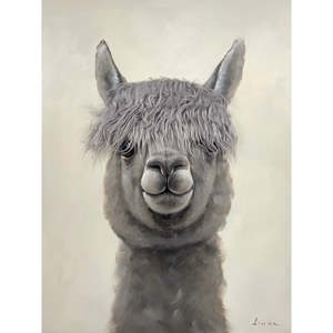 Bad Hair Day - Alpaca Canvas