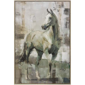 Wall Art: The Noble Stallion Framed Canvas