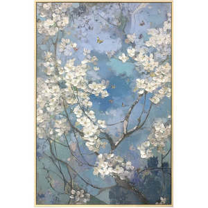 Wall Art: Azure Serenity Framed Canvas