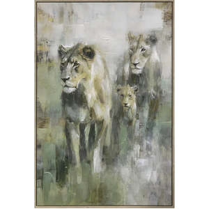 Wall Art: Loin Family Framed Canvas