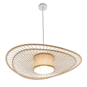 Chandelier Ceiling Light: Handcrafted Bamboo Pendant 5 - Natural