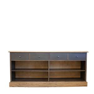 Furniture: Apothecary 4-Drawer Open Sideboard | Smokehouse Distress
