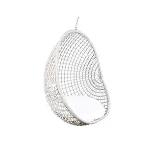 Hanging Pod Chair - White Check