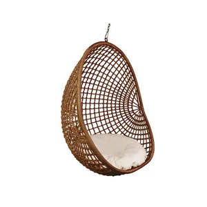 Outdoor Furniture: Hanging Pod Chair – Dark Natural