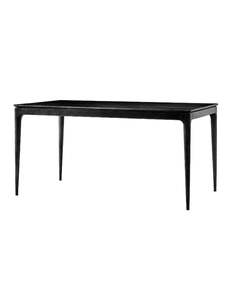 Dining: Baur Mid-Century Ashwood Dining Table - Black 1800mm