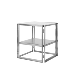 KRISTINA DAM Foldable Side Table - Stainless Steel
