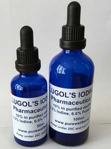 Products: LUGOLS IODINE Pharmaceutical 10 % 3.3 IODINE, POTASSIUM 6.6% - Online Health