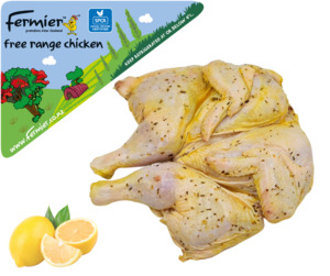 Fermier™ Free Range Glazed Lemon & Herb Butterflied Chicken Size 13