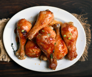 La Fermiere BBQ Bourbon Glazed Chicken Drumsticks