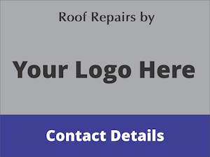 Roof Repairs In Progress - Custom Site Sign (Add Your Logo & Details)