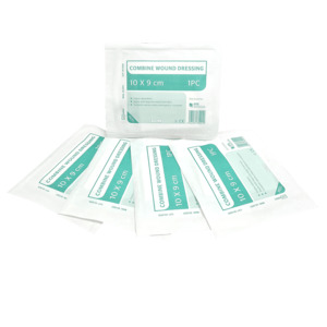 Combine Dressings, First Aid 9x10cm Sterile 5 Pack - First Aid Kits Online