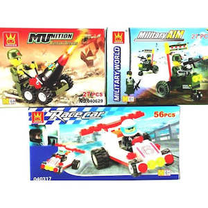 Online Tools: Combo Kit #3 - Speed Car & Military Combat Building Blocks Kit