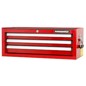 Powerbuilt Tool Boxes: 3 DRAWER INTERMEDIATE CHEST - RACING RED