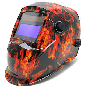 Helmets: Welding Helmet 2 SENSOR - FIRE PIT-True Color