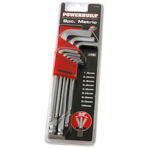 Powerbuilt Hex Keys: Powerbuilt 9pc Metric Ball End Hex Key Set