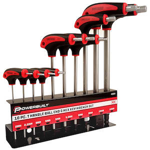 Powerbuilt Hex Keys: Powerbuilt 10pc Metric T-Handle Ball End Hex & Hex Key Sets