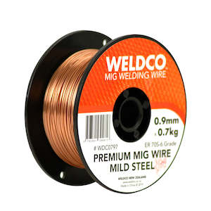 Mig Wire: WELDCO MIG WIRE M/S 0.9MM X 0.7KG GAS SHEILD