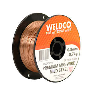 Mig Wire: WELDCO MIG WIRE M/S 0.8MM X 0.7KG GAS SHEILD