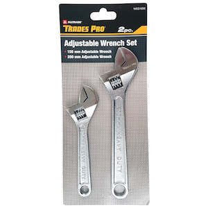 Hand Tools General Online Tools Nz: Trades Pro 2pc Pack 150mm/6 & 200mm/8 Adjustable Wrenches