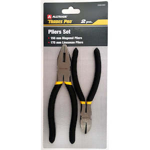 Hand Tools General Online Tools Nz: Trades Pro 2pc Pack 150mm/6 Diagonal & 175mm/7 Linesman Pliers