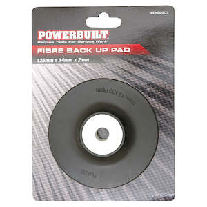 Powerbuilt Tools: Powerbuilt Rubber Back Up Pad 125mm x 14mm x 2mm