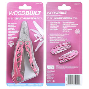 Woodbuilt Pink 11 In 1 Multi-Function Tool