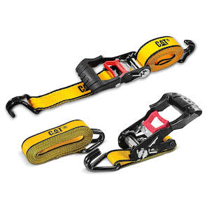 Outdoors: Cat® 4.8M x 38mm, 2pc Ratchet Tie-Down Strap - 1,020KG