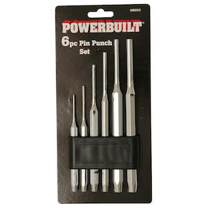 Powerbuilt 6pc Parallel Pin Punch Set