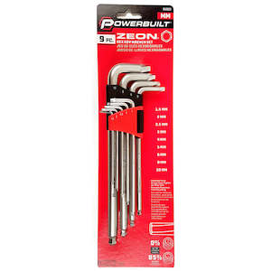 Hex Key Torx Key Sets: Powerbuilt 9pc Imperial Ball End Hex & Zeon Hex Key Wrench Set