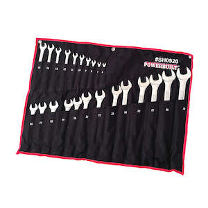Wrenches Spanner Sets: Powerbuilt 23pc Metric Ring and Open End Spanner Set