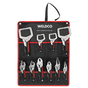 Powerbuilt Pliers: Weldco 10pc Locking Plier Set